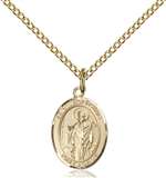 St. Wolfgang Medal<br/>9323 Oval, Gold Filled