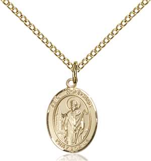 St. Wolfgang Medal<br/>9323 Oval, Gold Filled