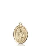 St. Wolfgang Medal<br/>9323 Oval, 14kt Gold