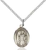 St. Wolfgang Medal<br/>9323 Oval, Sterling Silver