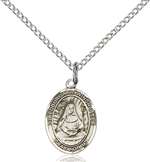 St. Edburga of Winchester Medal<br/>9324 Oval, Sterling Silver