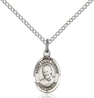 St. Luigi Orione Medal<br/>9326 Oval, Sterling Silver