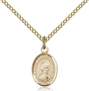 St. Louis Marie De Montfort Medal<br/>9330 Oval, Gold Filled