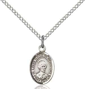 St. Louis Marie De Montfort Medal<br/>9330 Oval, Sterling Silver