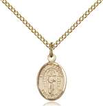 St. Matthias the Apostle Medal<br/>9331 Oval, Gold Filled