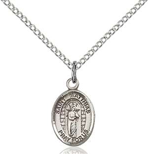 St. Matthias the Apostle Medal<br/>9331 Oval, Sterling Silver