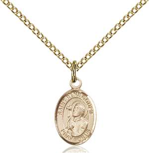 St. Rene Goupil Medal<br/>9334 Oval, Gold Filled