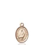 St. Catherine Of Sweden Medal<br/>9336 Oval, 14kt Gold