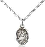 St. Catherine Of Sweden Medal<br/>9336 Oval, Sterling Silver