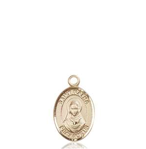 St. Rafka Medal<br/>9338 Oval, 14kt Gold