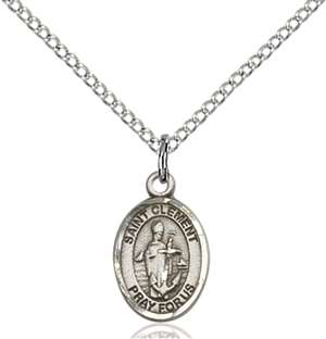 St. Clement Medal<br/>9340 Oval, Sterling Silver