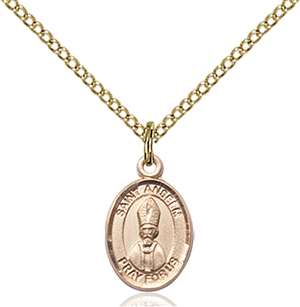 St. Anselm Of Canterbury Medal<br/>9342 Oval, Gold Filled