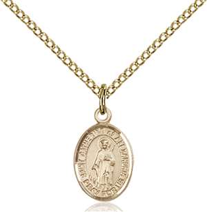 St. Catherine of Alexandria Medal<br/>9343 Oval, Gold Filled