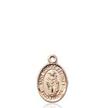 St. Thomas A Becket Medal<br/>9344 Oval, 14kt Gold