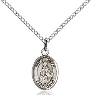 St. Giles Medal<br/>9349 Oval, Sterling Silver