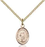 St. John Of Capistrano Medal<br/>9350 Oval, Gold Filled