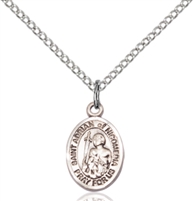 St. Adrian Of Nicomedia Medal<br/>9353 Oval, Sterling Silver