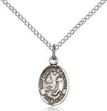 St. Catherine Of Bologna Medal<br/>9354 Oval, Sterling Silver