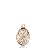 St. Eustachius Medal<br/>9356 Oval, 14kt Gold
