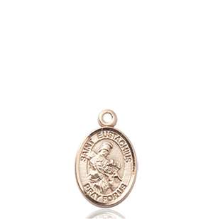 St. Eustachius Medal<br/>9356 Oval, 14kt Gold