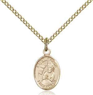 St. Edwin Medal<br/>9361 Oval, Gold Filled