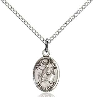 St. Edwin Medal<br/>9361 Oval, Sterling Silver