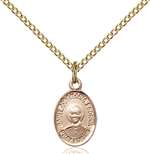 St. Josemaria Escriva Medal<br/>9362 Oval, Gold Filled