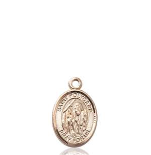 St. Polycarp Of Smyrna Medal<br/>9363 Oval, 14kt Gold