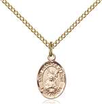 St. Frances Of Rome Medal<br/>9365 Oval, Gold Filled