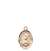 St. Frances Of Rome Medal<br/>9365 Oval, 14kt Gold