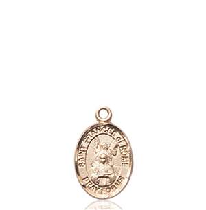 St. Frances Of Rome Medal<br/>9365 Oval, 14kt Gold
