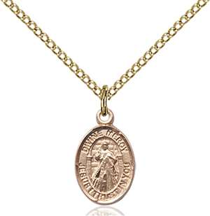 Divine Mercy Medal<br/>9366 Oval, Gold Filled