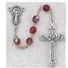 07 JULY ROSARY 6MM AURORA BOREALIS RUBY