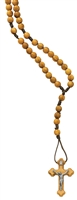 6MM OLIVE WOOD CORDED ROSARY