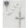 6X6MM PEARL HEART ROSARY