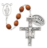 7 DECADE FRANCISCAN WOOD ROSARY