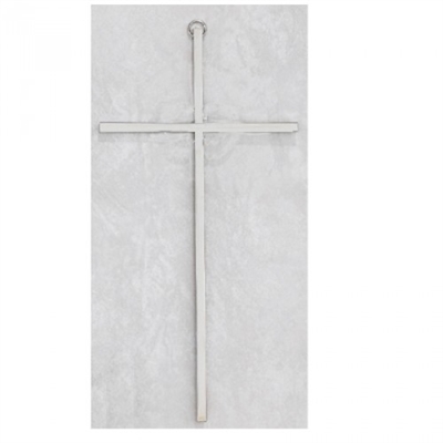 8" PLAIN SILVER CROSS