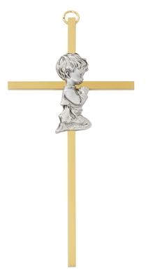 6" BRASS BOY CROSS