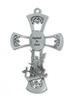 6" PEWTER BAPTISM CROSS