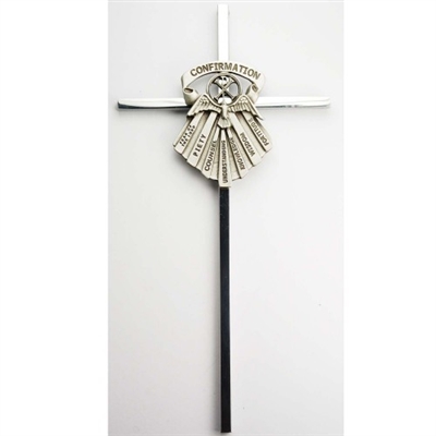 6" SILVER CONFIRMATION CROSS