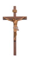 24" WALNUT-ITALIAN CORPUS CRUCIFIX