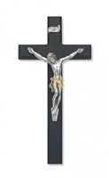 10" BLACK CRUCIFIX TUTONE CORPUS