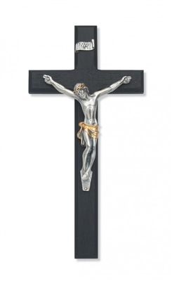 10" BLACK CRUCIFIX TUTONE CORPUS