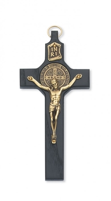 6 1/4" BLK ST. BENEDICT CRUCIFIX