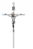 10" ALL SILVER CRUCIFIX