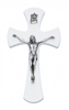 7" WHITE CRUCIFIX