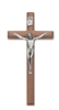 8" BEVELED WALNUT CRUCIFIX