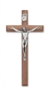 10" BEVELED WALNUT CRUCIFIX