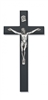 10" BLACK/SILVER CRUCIFIX