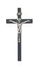 8" BLACK CRUCIFIX SILVER CORP